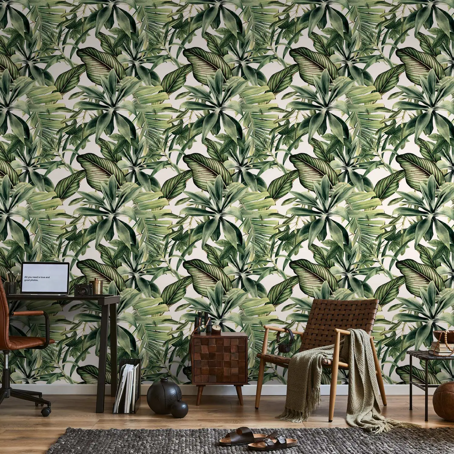 Prachtig Behang Waaiers van planten- Botanisch - bimago
