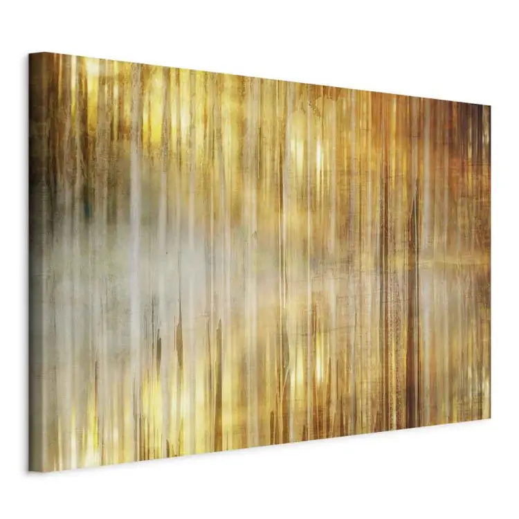 Ochtend aan de Baai Breed - Abstractie in gouden tinten
