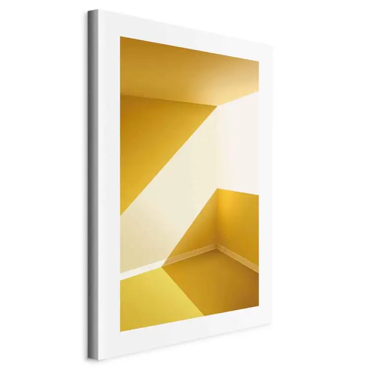 Kanarie Architectuur - Gele abstracte kamer in de zomer