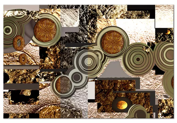 Abstractie in Ornamenten (1-delig) - Gouden motieven naar Klimt