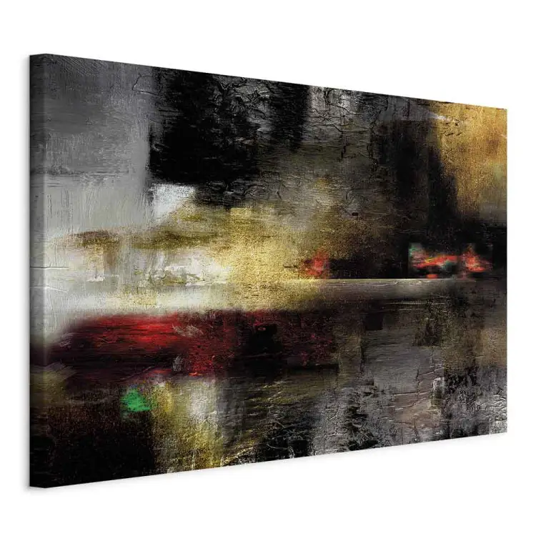 Abstract Landschap - gouden horizon met een vleugje paars