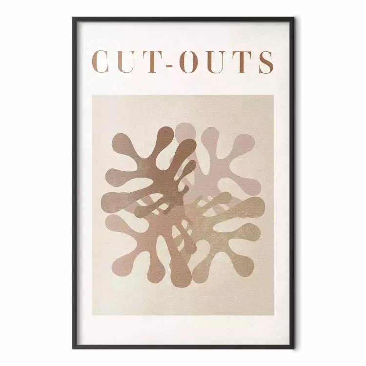 Cutout - abstracte vormen die op planten lijken