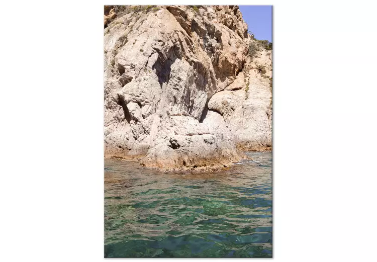 Spaanse rotsen (1-delig) - Zeegezicht aan de voet van een steile klif