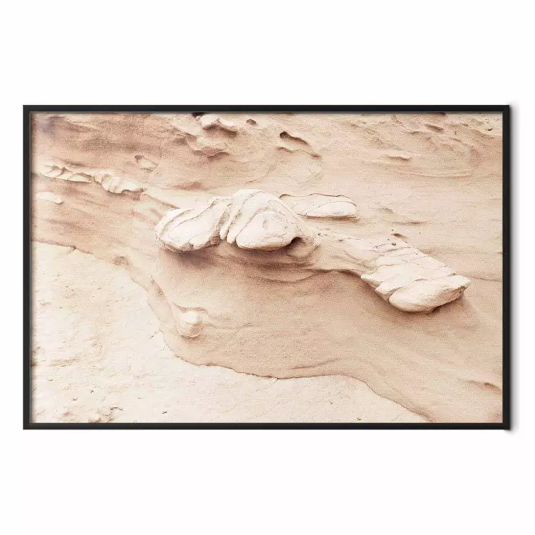 Rotsstructuur - foto van een fragment van een zandformatie