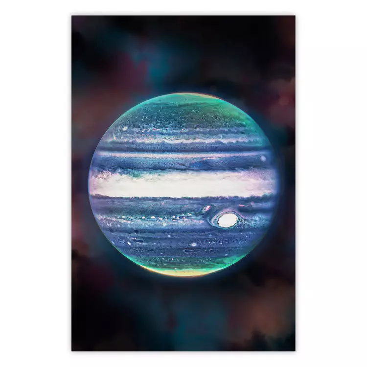 Jupiter de planeet - close-up van Jupiter in de ruimte en zijn aurora's