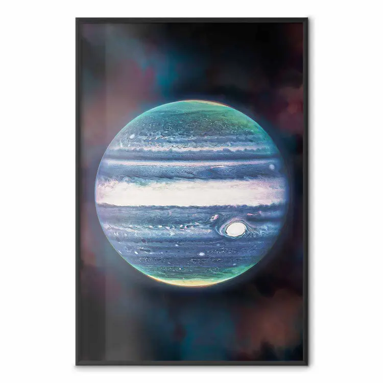 Jupiter de planeet - close-up van Jupiter in de ruimte en zijn aurora's