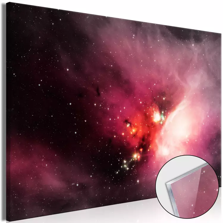 De Rho Ophiuchi-nevel - de geboorte van sterren in een roze hemel