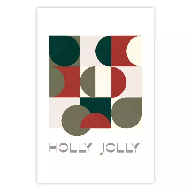 Holly jolly - geometrische vormen in feestelijke kleuren