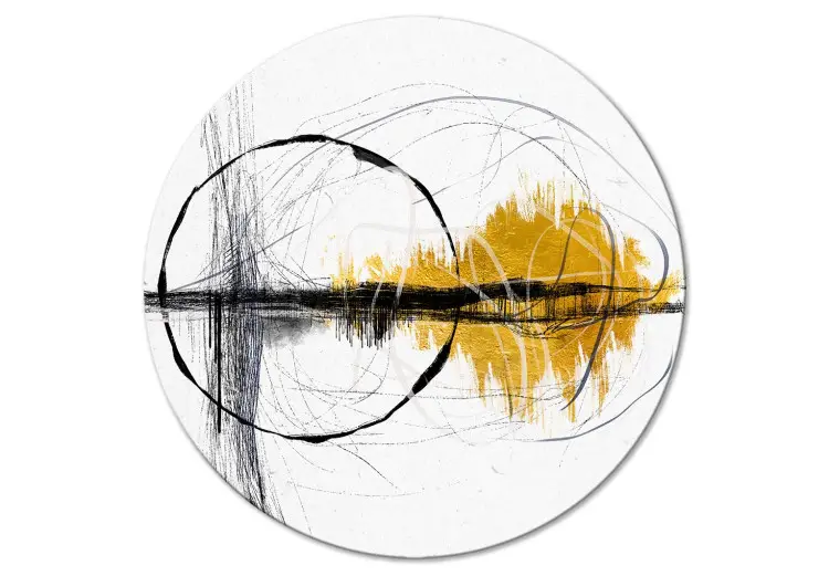Gouden oosten - een artistieke abstractie met onregelmatige lijnen