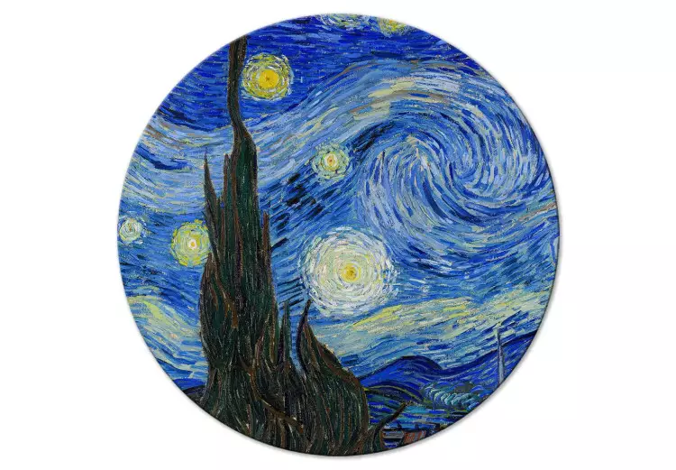 Sterrennacht, Vincent van Gogh - donkere hemel boven de stad