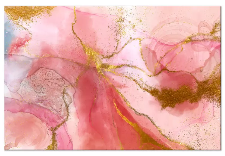 Roze fantasie (1-delig) - unieke aquarel abstractie