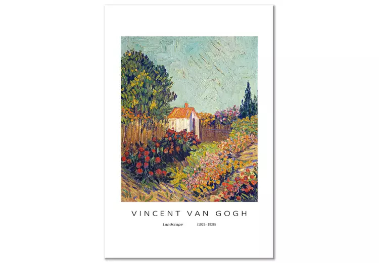 Landschap van Vincent van Gogh (1-delig) - kleurrijke reproductie