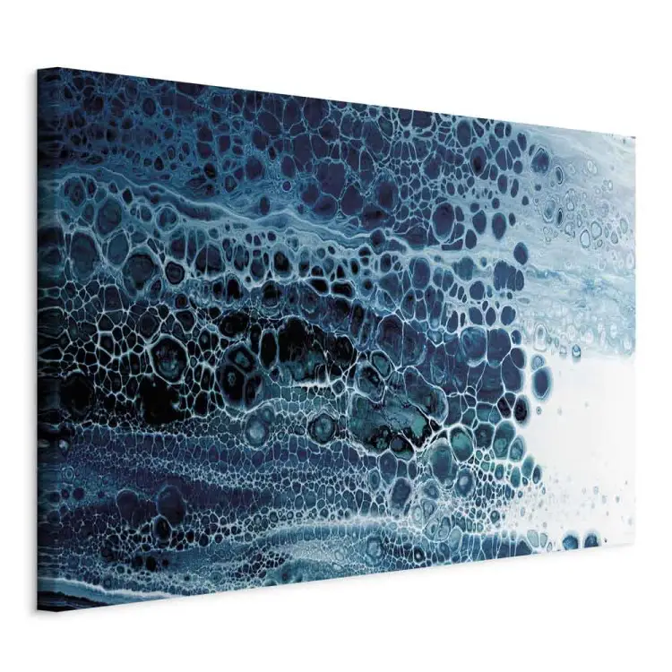 Koude abstractie - natuurlijke structuur in blauwe kleuren