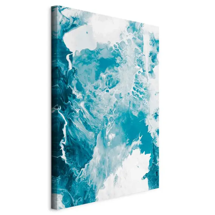 Abstract blauw - marmerachtige zeekleuren