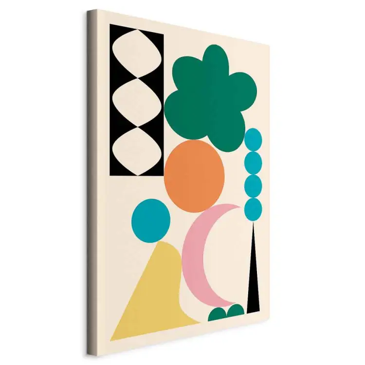 Gekleurde compositie - arrangement van gekleurde abstracte elementen