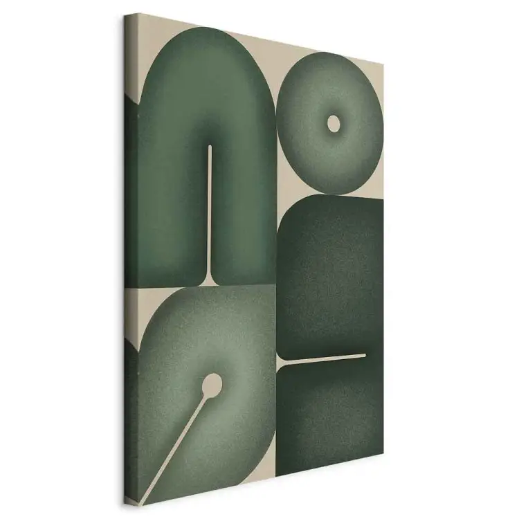 Vormen van salie - geometrische vormen in groene tinten