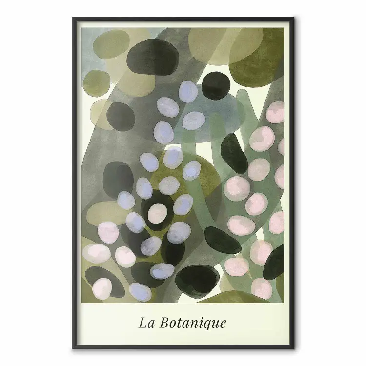 Groene vlekken - abstracte weide geschilderd met aquareltechniek