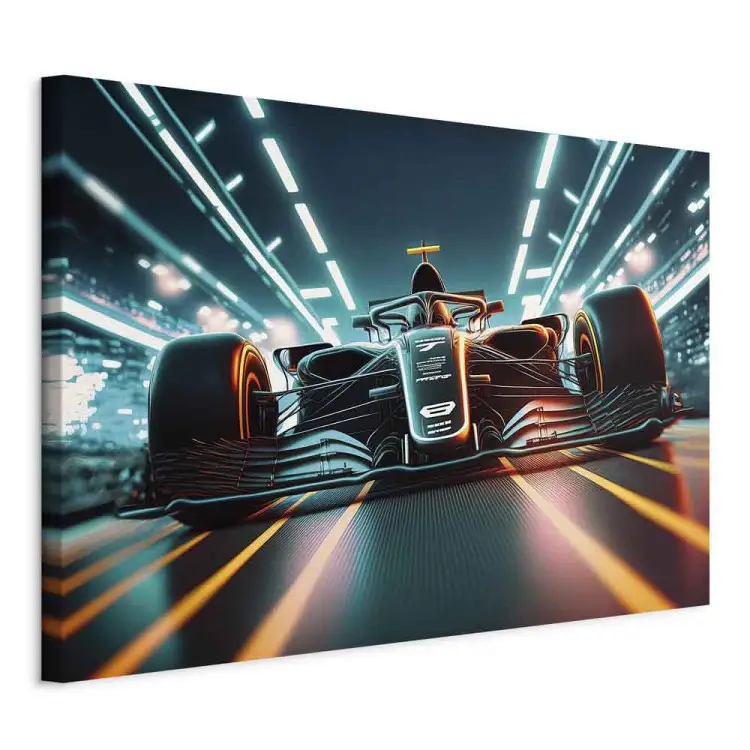 Razendsnel - Formule 1-auto tijdens een race naar de kamer van de speler