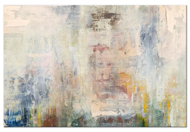 Nevel van gedachten - kleurrijke artistieke abstractie met verfstrepen