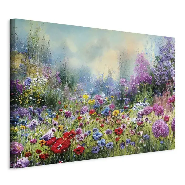 Bloemenweide - een AI-gegenereerde compositie in de stijl van Monet