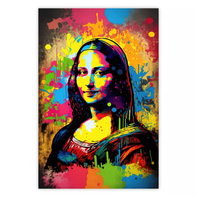Kleurrijk portret - een AI-gegenereerd werk van Leonardo da Vinci