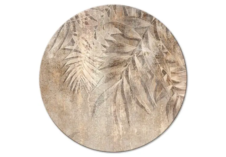 Palmschets - bruine plant compositie met grote bladeren