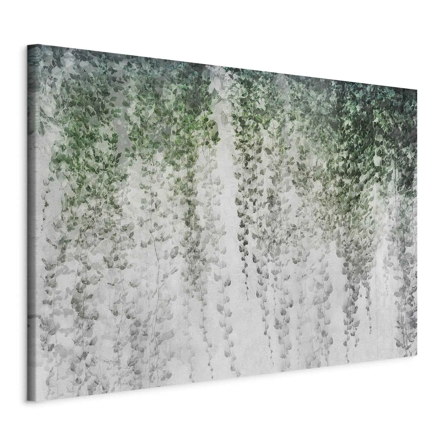 XXL schilderij Oase van rust - compositie met donkere klimop op de