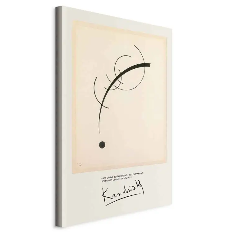 Wassily Kandinsky - Vrije curve naar punt