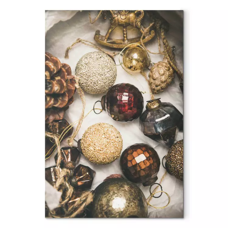 Christmas Ornaments - Box With Glass Baubles and Decorations