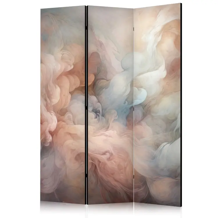Pastel rook - pluizige wolk in roze en blauwe tinten