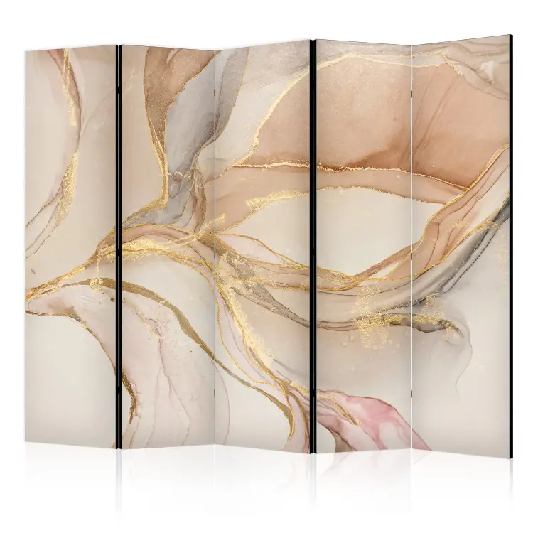 Woestijn abstractie II - beige compositie imiteert marmer