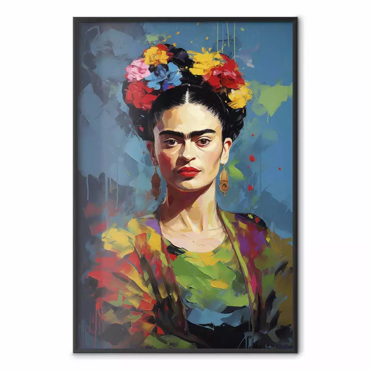 Artistieke Frida - schilderachtig portret met zichtbare verfstreken