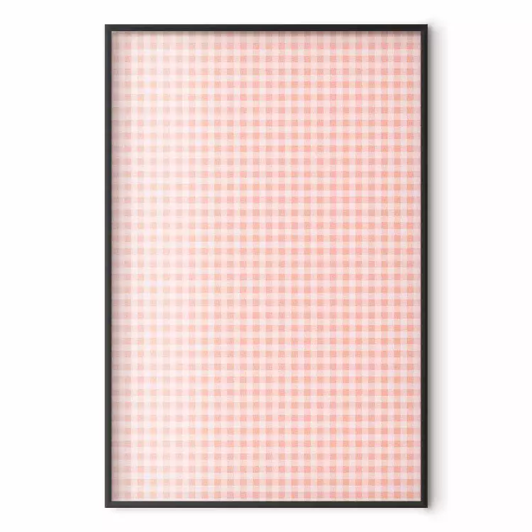 Pastel raster - roze ruit met zachte pastel accenten op een lichte achtergrond