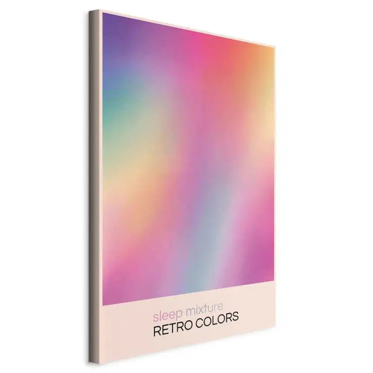 Kleurrijke droom - abstract kleurverloop in retrostijl