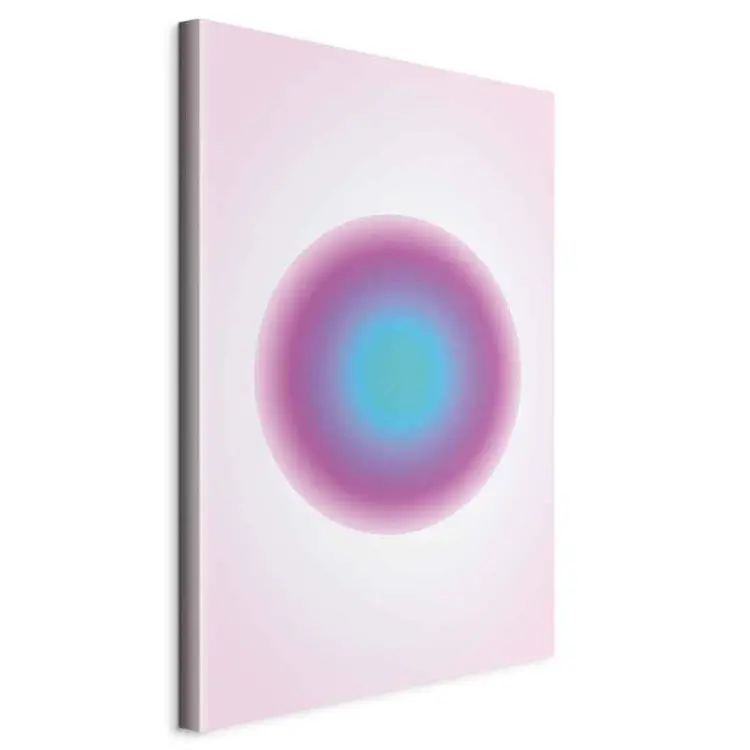 Kleurrijke puls - abstract cirkelvormig verloop met roze en blauwe tinten