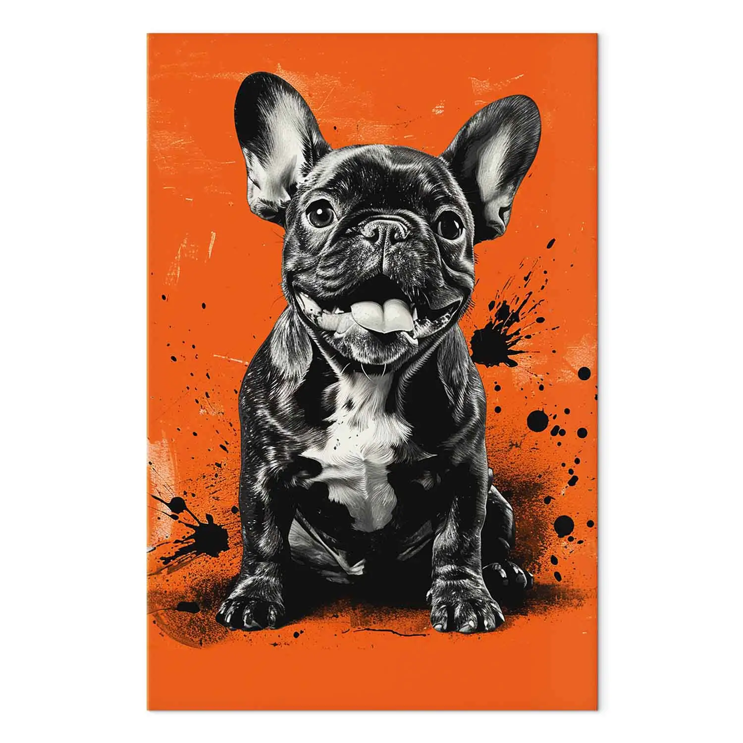 Sophisticated Dog Poster – Illustratieve Kunstposter met Franse Flair