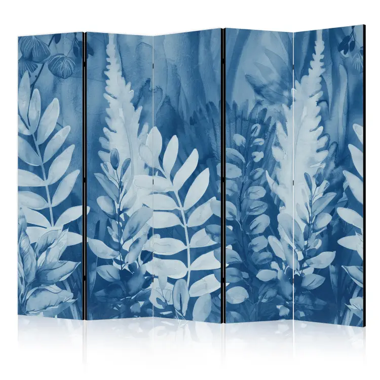 Botanische slaap - harmonieuze compositie van bladeren in gedempte donkere kleuren
