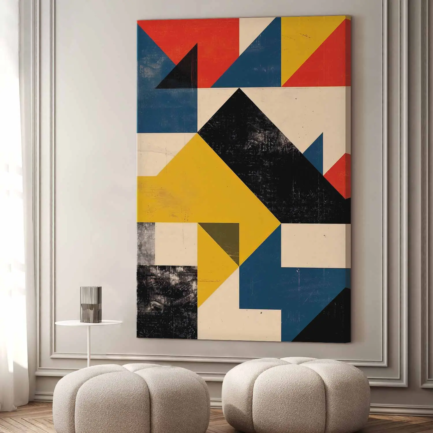 Modèle Abstracte Geometrische Vormen Kunstenaar Geometrisch Abstracte Kunstprint, Kunst
