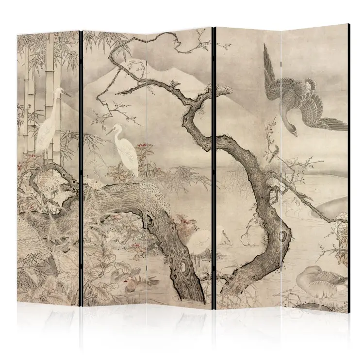 Sesshū Tōyō - Flowers and birds of the four seasons: autumn and winter