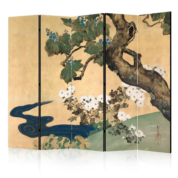Sakai Hoitsu - Chrysanthemums and Paulownias