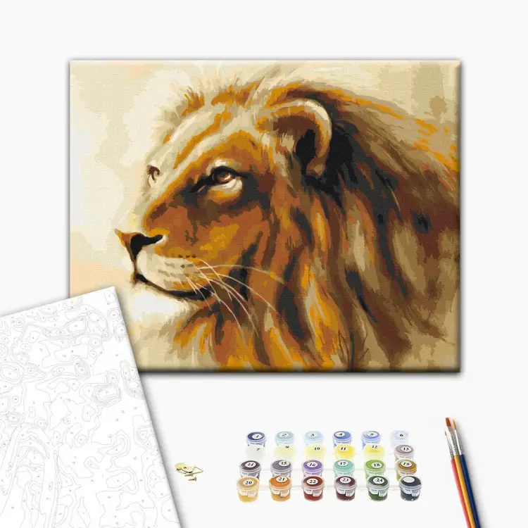 IDEYKA Schilderen Op Nummer Voor Volwassenen – Slaperige Corgi – 30x40 Cm Met Lijst – Makkelijk Acrylverf Set – DIY Cadeau Voor Ontspanning En Creativiteit