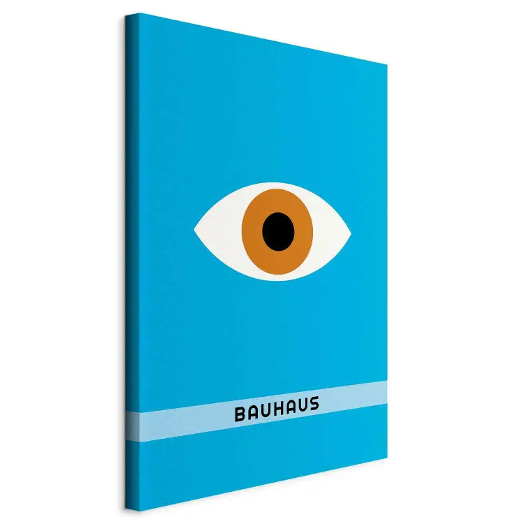 Bauhaus oog - minimalistische grafiek in modernistische stijl met tekst