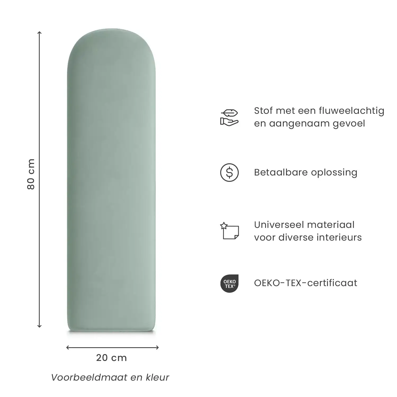 Muralo - Samt Wandkissen Stoff Polster-Paneel für Schlafzimmer