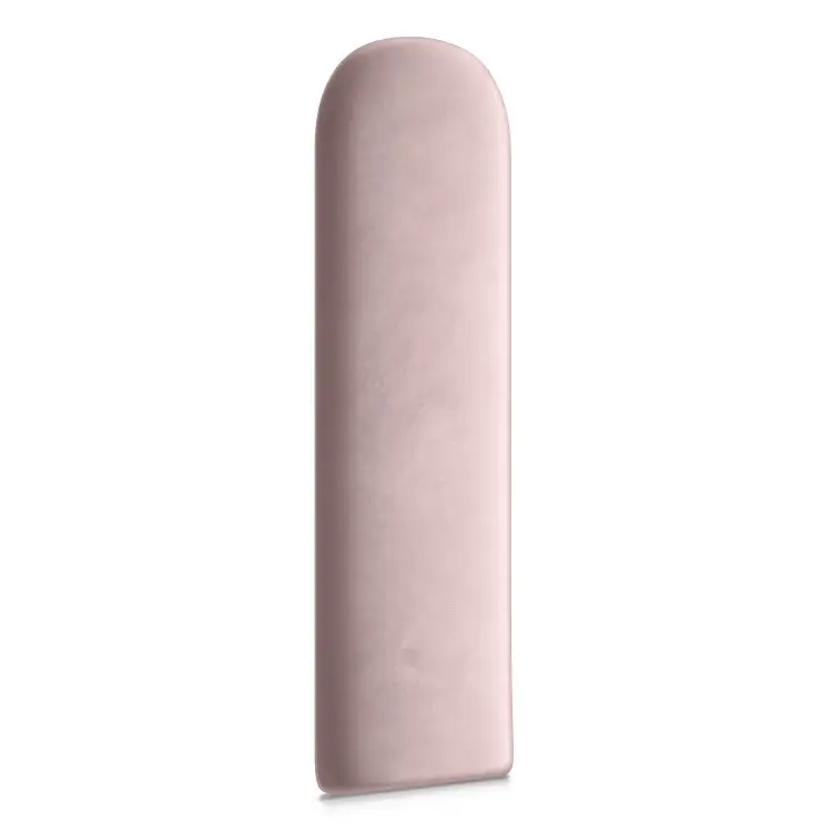 Gestoffeerd wandpaneel ovaal roze