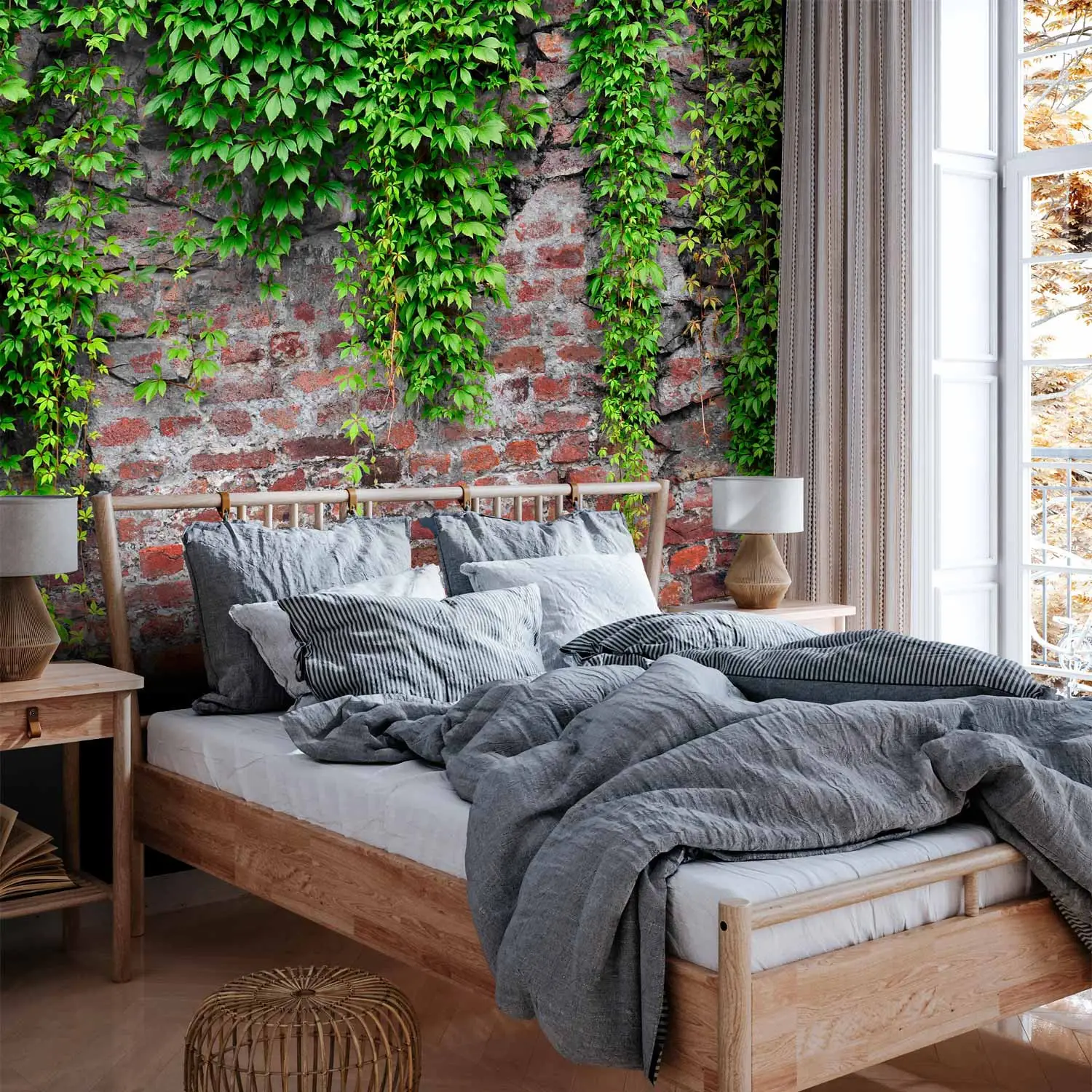 Muurtattoo Keuken Muursticker met Planten Hangende Potplanten Groene