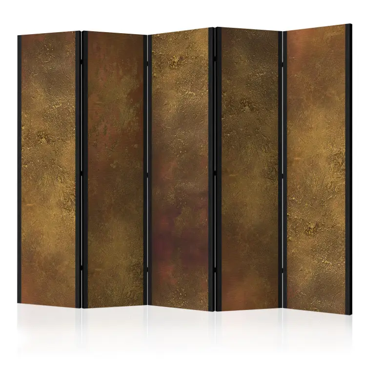 Gouden verleiding II - bruine textuur met subtiele gouden accenten