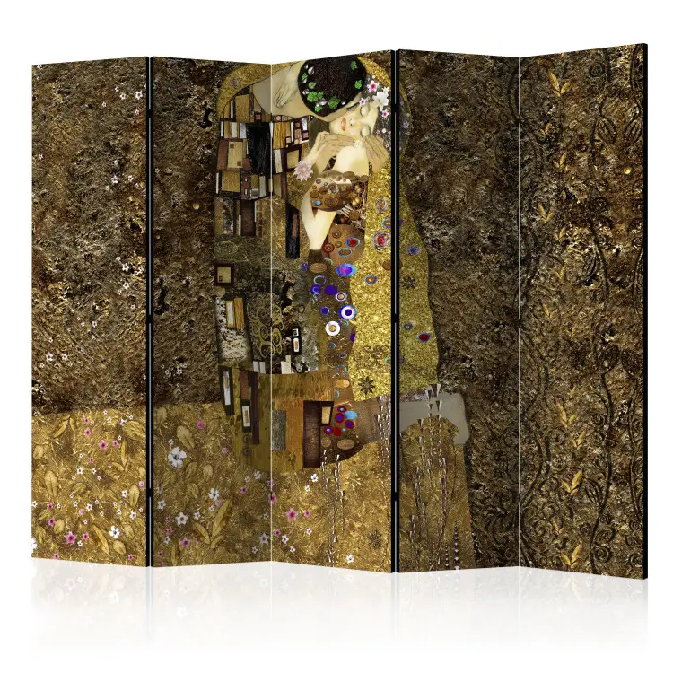 Gouden kus II - romantische figuren in de stijl van Gustav Klimt