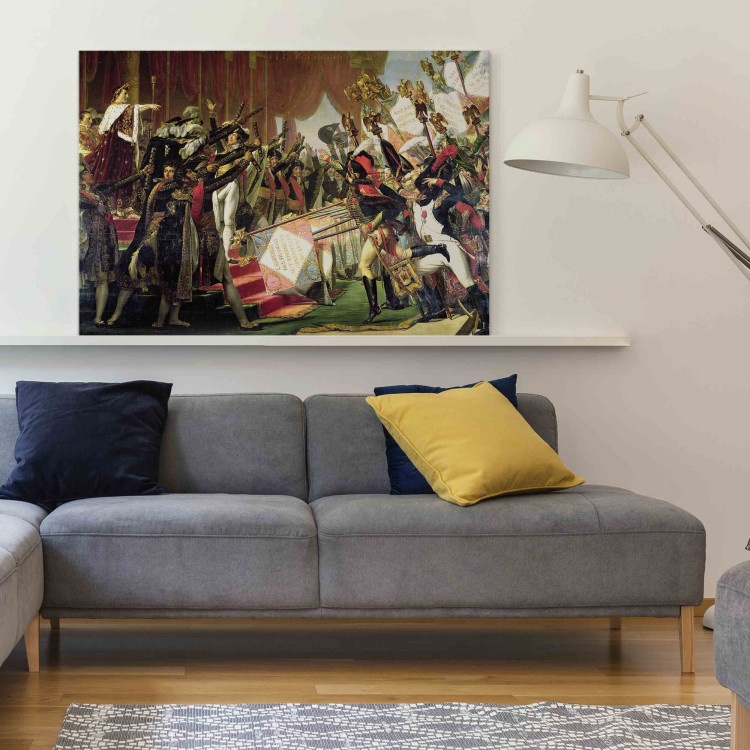 Schilderij The Distribution of the Eagle Standards JacquesLouis