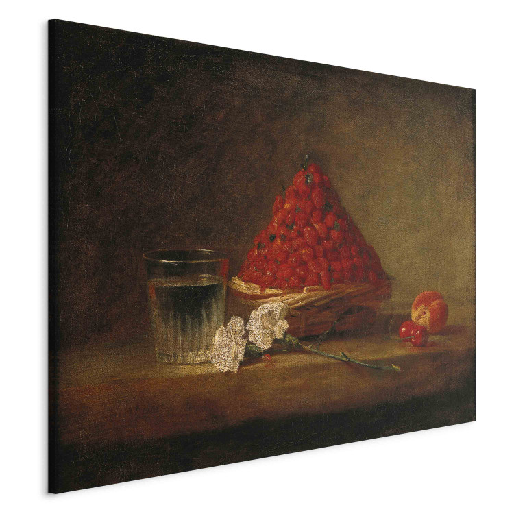 Schilderij Basket with Wild Strawberries JeanBaptisteSiméon Chardin