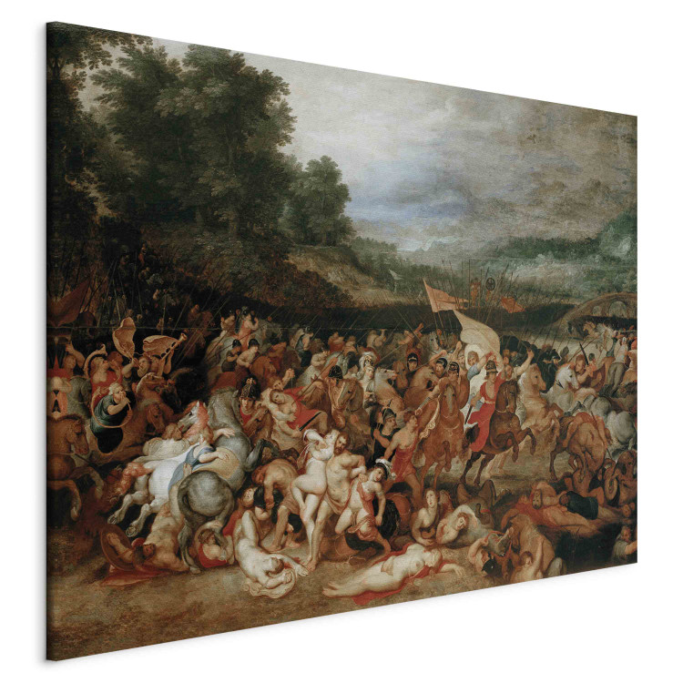 Schilderij The Battle of the Amazons Peter Paul Rubens Beroemde